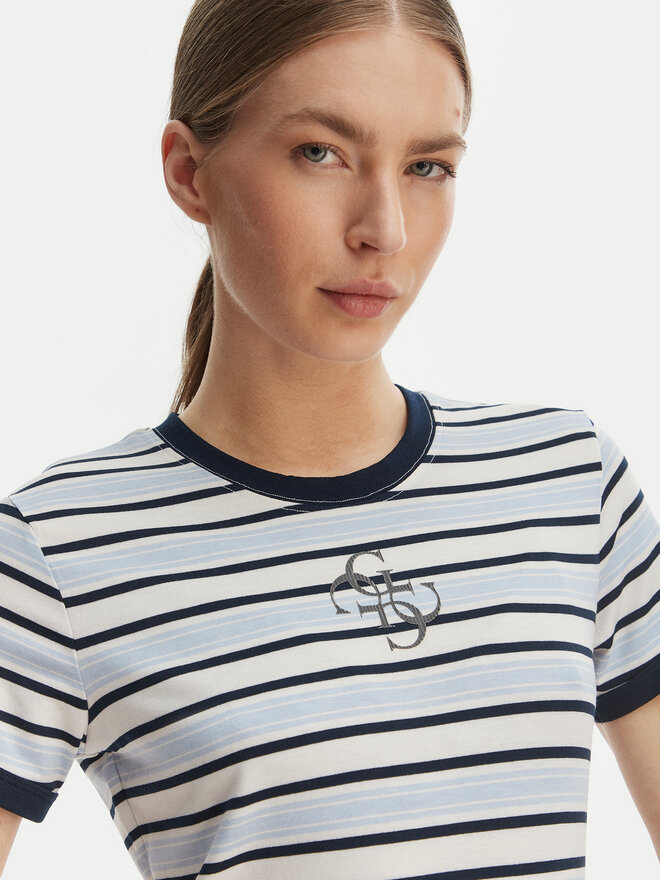 Guess Guess T-Shirt W6GI18 K3040 Blau Classic Fit