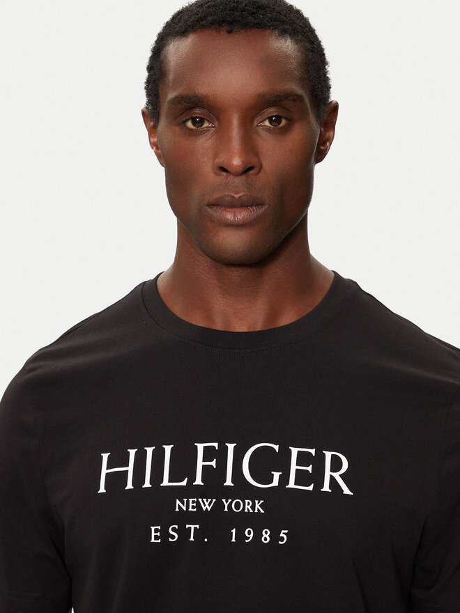 Tommy Hilfiger Tommy Hilfiger T-Shirt MW0MW36499 Μαύρο Regular Fit