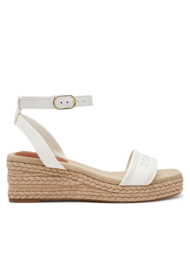 Tommy Hilfiger Espadryle Tommy Hilfiger Tommy Hilfiger Espad Mid Wedge FW0FW08805 Écru