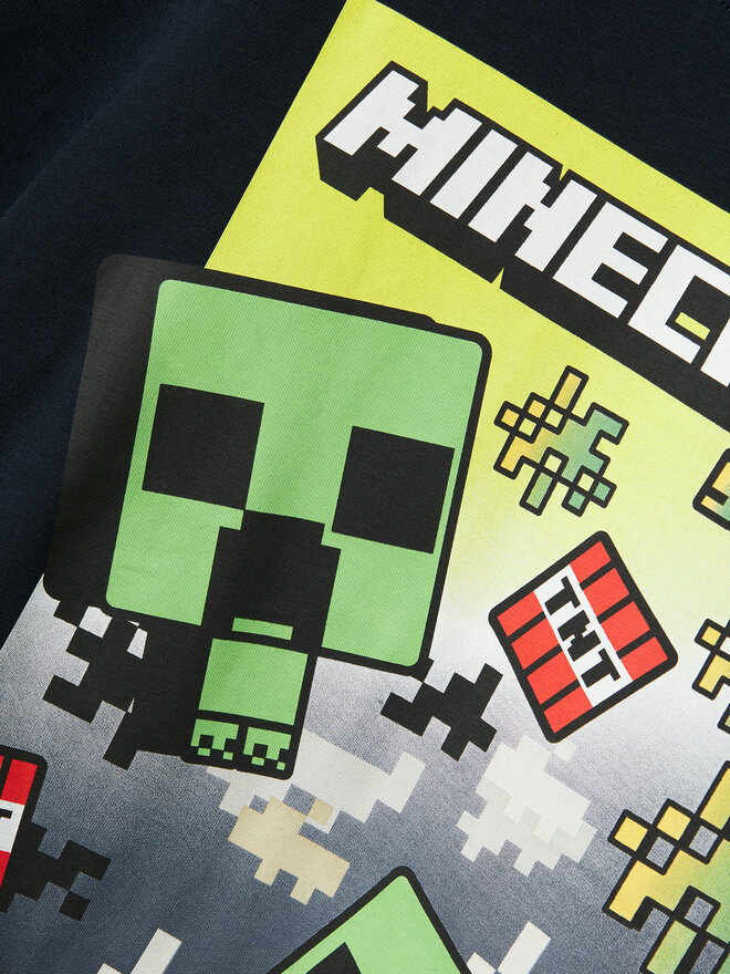 NAME IT NAME IT T-Shirt Minecraft 13240871 Dunkelblau Standard Fit