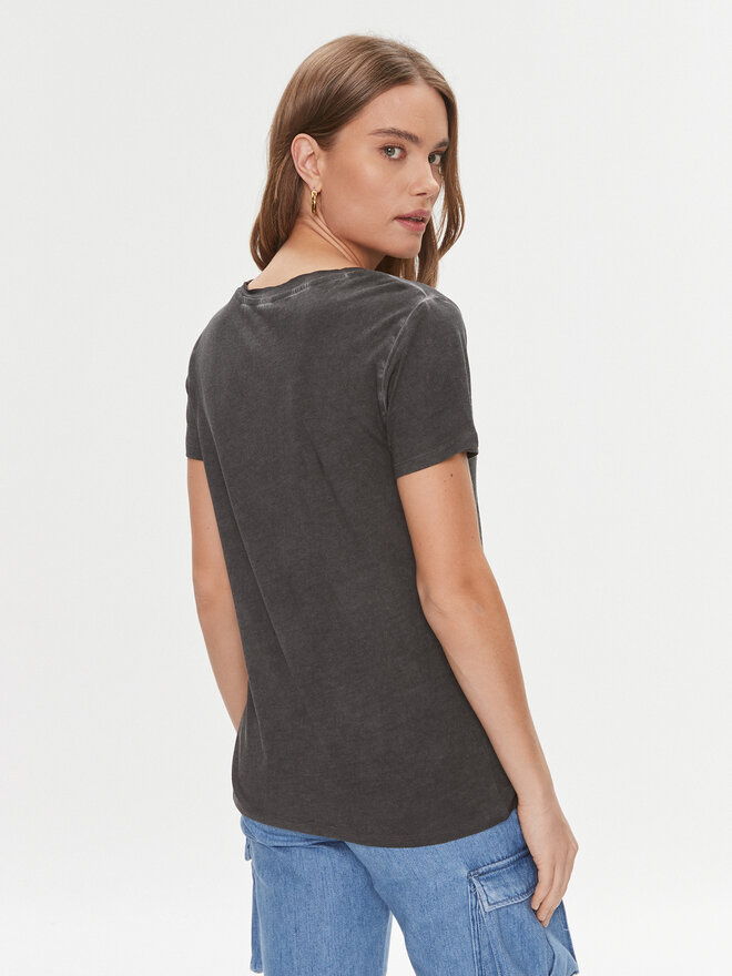Guess Guess Marškinėliai W4RI86 K9SN1 Juoda Regular Fit