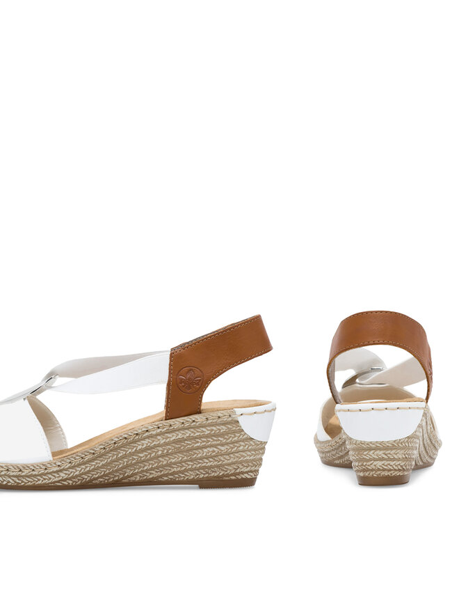 Rieker Sandale Rieker 624H6-81 Alb
