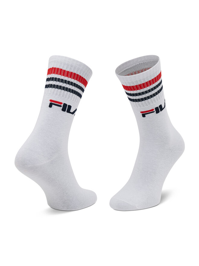 Fila Комплект 3 чифта дълги чорапи мъжки Fila Calze F9090 Бял