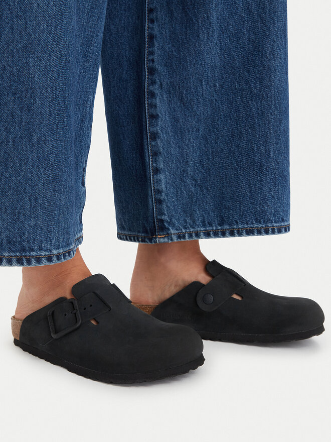 Birkenstock Pantoletten Birkenstock Boston Wire Buckle 1031575 Schwarz