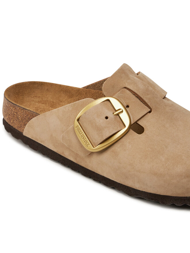 Birkenstock Klapki Birkenstock Boston Big Buckle 1028052 Beżowy
