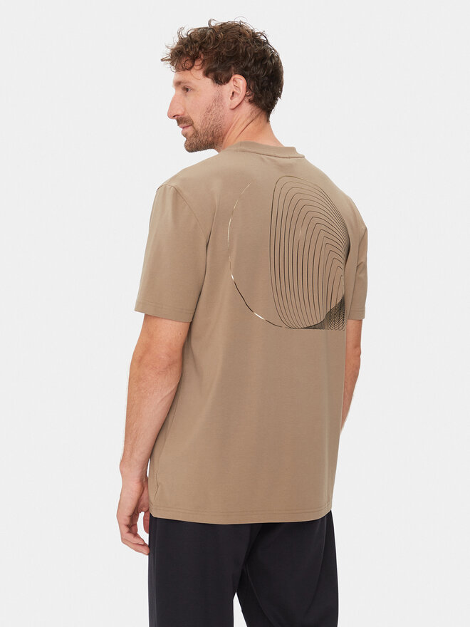 BOSS BOSS Camiseta 50513172 Beis Regular Fit