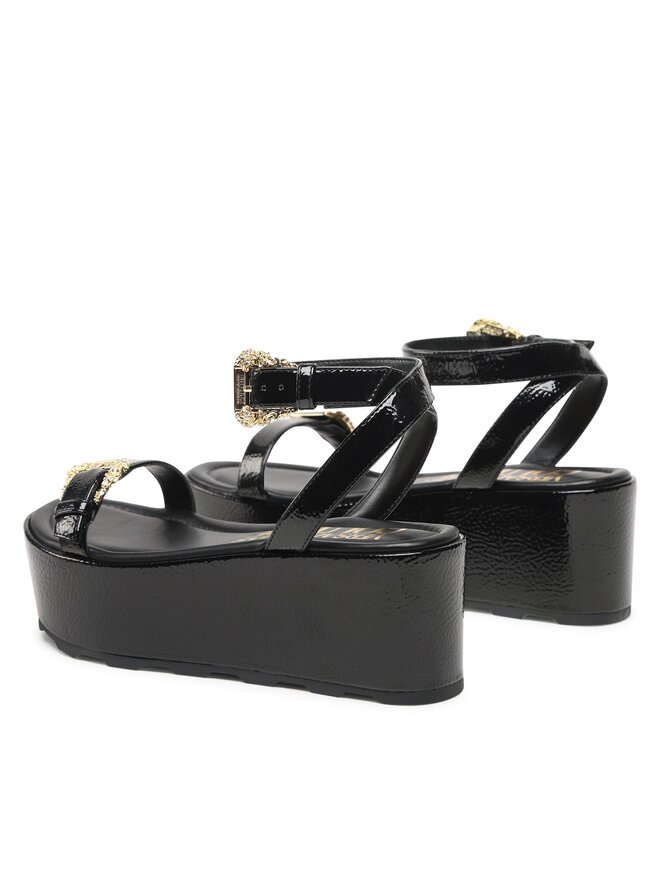 Versace Jeans Couture Сандали Versace Jeans Couture 74VA3S06 Черен