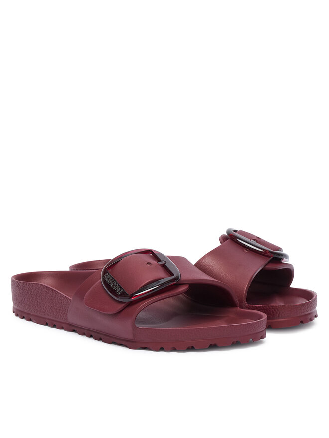 Birkenstock Pantoletten Birkenstock Madrid Big Buckle 1033116 Dunkelrot