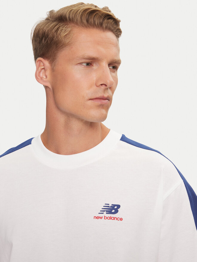 New Balance New Balance Marškinėliai Classics MT43526NNY Mėlyna Relaxed Fit