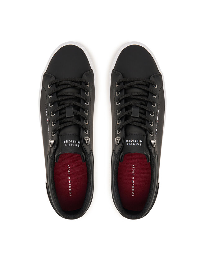 Tommy Hilfiger Sneakers Tommy Hilfiger Harlem Lth Vulc Cleat Winter FM0FM05950 Schwarz