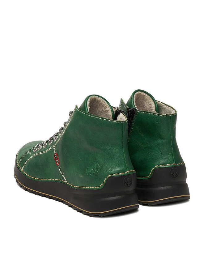 Rieker Polokozačky Rieker 71510-52 Zelená