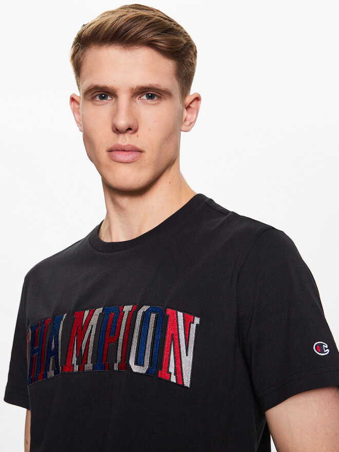 Champion Champion Marškinėliai 218512 Juoda Regular Fit