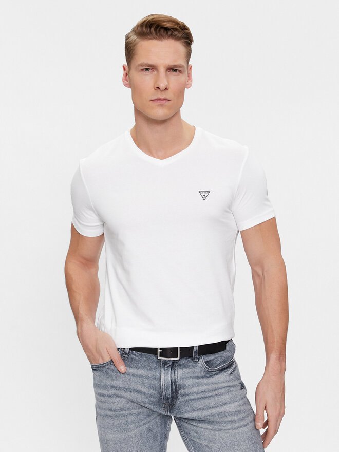 Guess Guess Σετ 2 T-Shirts Caleb U97G03 KCD31 Λευκό Regular Fit