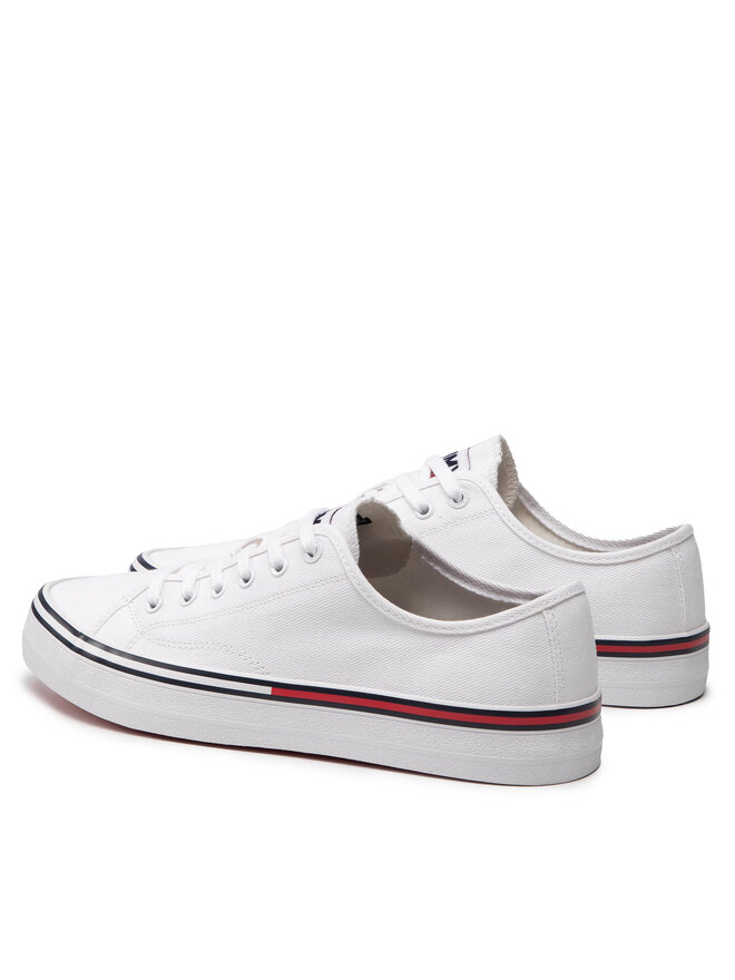 Tommy Jeans Πάνινα παπούτσια Tommy Jeans Essential Low Cut EM0EM00962 Λευκό