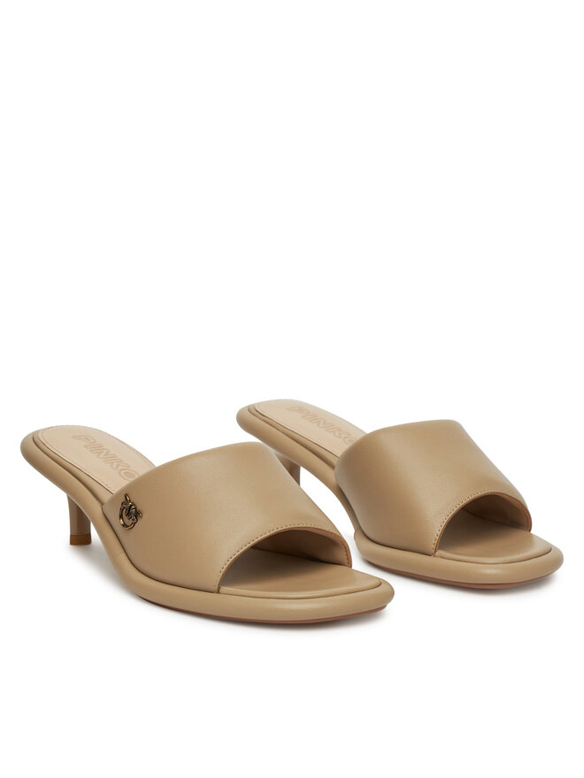 PINKO Klapki PINKO Tara 01 SD0277 P003 Beżowy