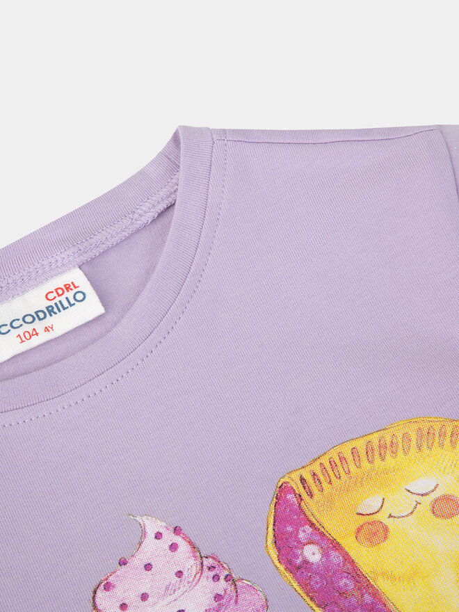 Coccodrillo Coccodrillo Camiseta WC4143217VGA Violeta Regular Fit