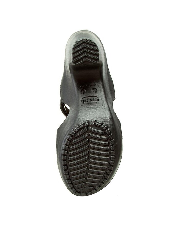Crocs cyprus v heel black discount