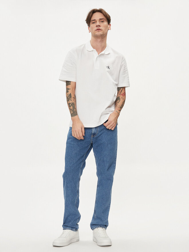 Calvin Klein Jeans Calvin Klein Jeans Поло J30J325433 Білий Regular Fit