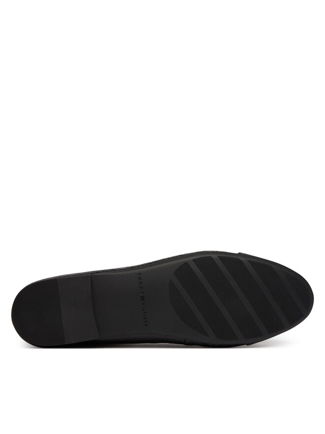 Tommy Hilfiger Ballerinas Tommy Hilfiger Th Monogram Ballerina FW0FW09468 Schwarz