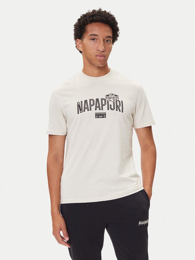 Napapijri Napapijri Camiseta S-Funes Ss NP0A88UA Beis Regular Fit