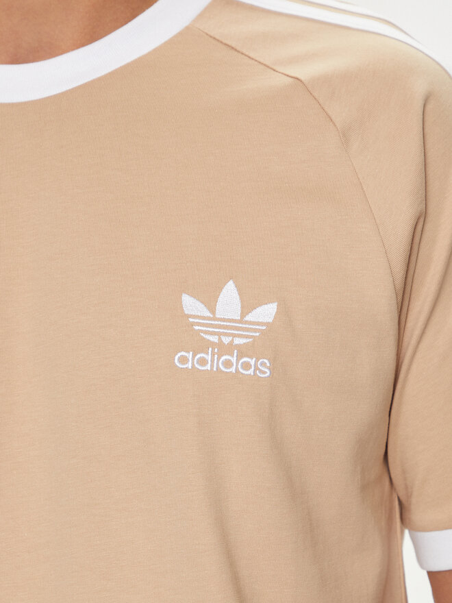 adidas adidas Marškinėliai adicolor Classics 3-Stripes IZ2366 Smėlio Slim Fit
