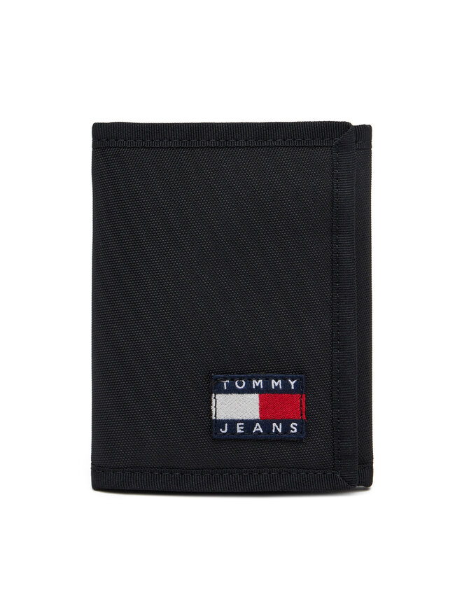 Tommy Jeans Μικρό Πορτοφόλι Ανδρικό Tommy Jeans Tjm Ess Daily Nylon Tri Wallet AM0AM13269 Μαύρο