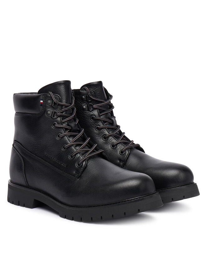 Tommy Hilfiger Schnürstiefeletten Tommy Hilfiger Flex Th Outdoor Rs FM0FM05600 Schwarz