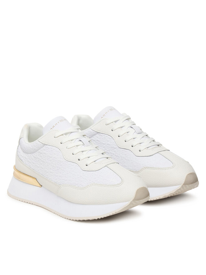 Tommy Hilfiger Sneakers Tommy Hilfiger Th Chic Monogram Runner FW0FW09464 Weiß