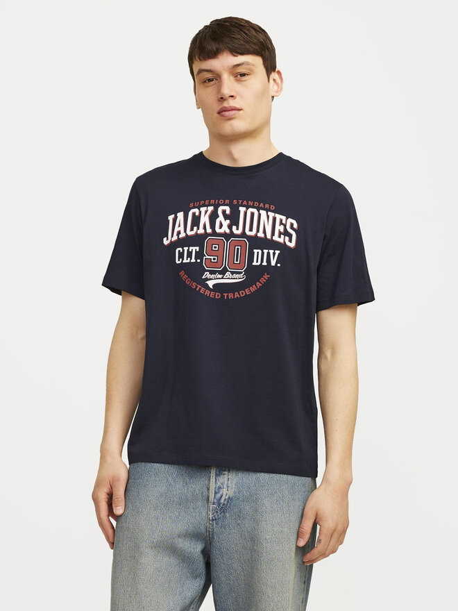 Jack&Jones Jack&Jones Marškinėliai Logo 12254862 Tamsiai mėlyna Standard Fit