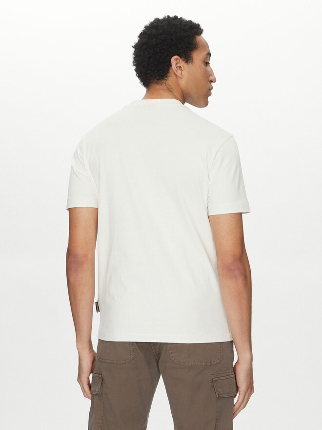 Napapijri Napapijri Marškinėliai S-box Logo NP0A4I3L Écru Regular Fit