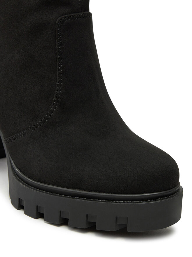 Calvin Klein Jeans Ботильйони Calvin Klein Jeans Heel Platform Zip Boot Ss YW0YW01601 Чорний
