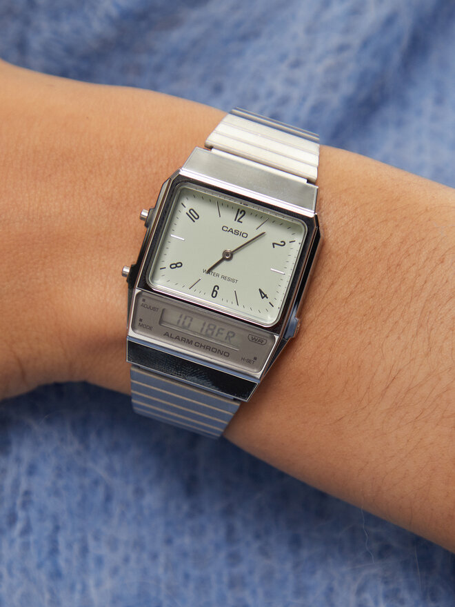 Casio Hodinky Casio Vintage Classic AQ-800E-3AEF Strieborná