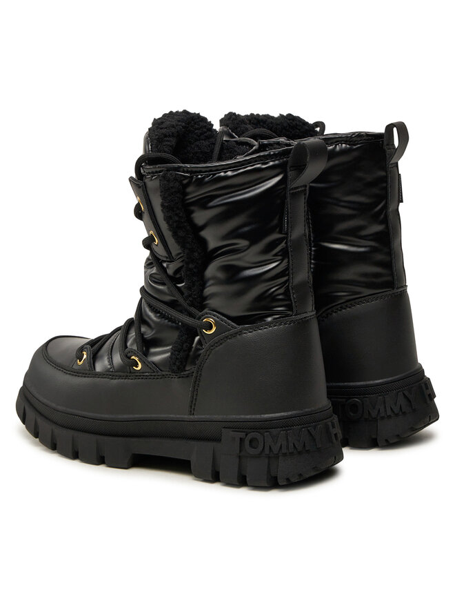 Tommy Hilfiger Snehule Tommy Hilfiger Fur Boot T3A5-33610-1695 S Čierna