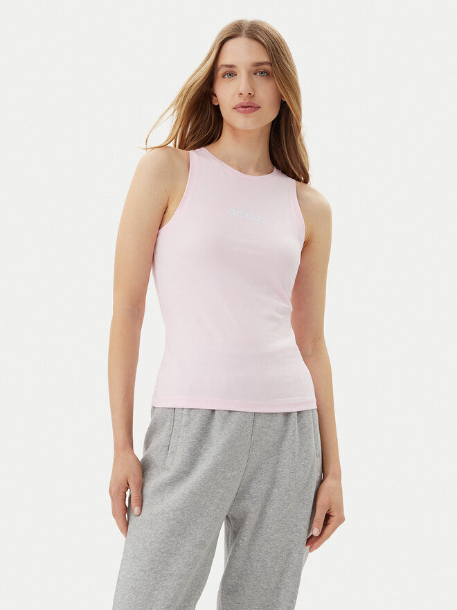 adidas adidas Felső Essentials Linear JC5797 Rózsaszín Slim Fit