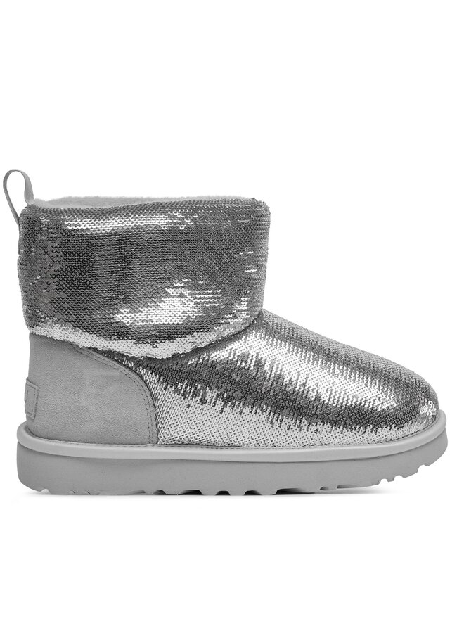 Ugg Μπότες Χιονιού Ugg W Classic Mini Mirror Ball 1151291 Ασημί
