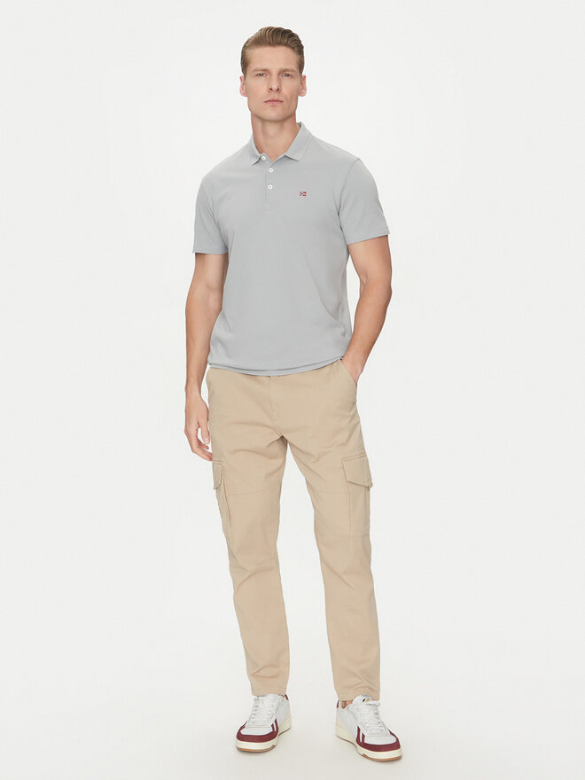 Napapijri Napapijri Poloshirt Ealis NP0A4H8B Grau Regular Fit