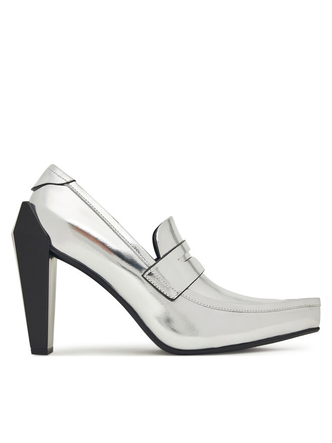 United Nude Nizki čevlji United Nude Gem Loafer Hi 1095514116 Srebrna