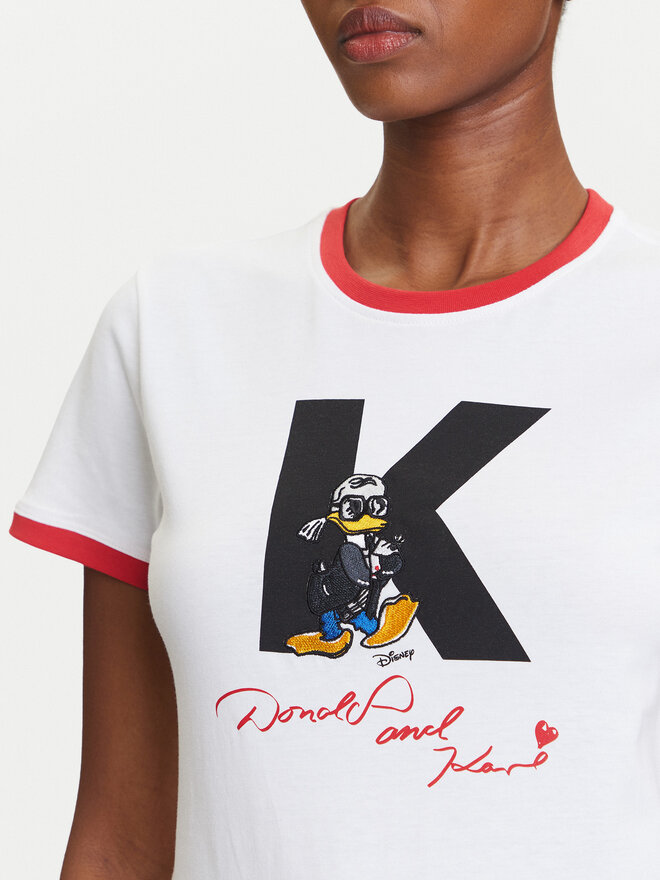 KARL LAGERFELD KARL LAGERFELD Camiseta A3W17089 Blanco Regular Fit