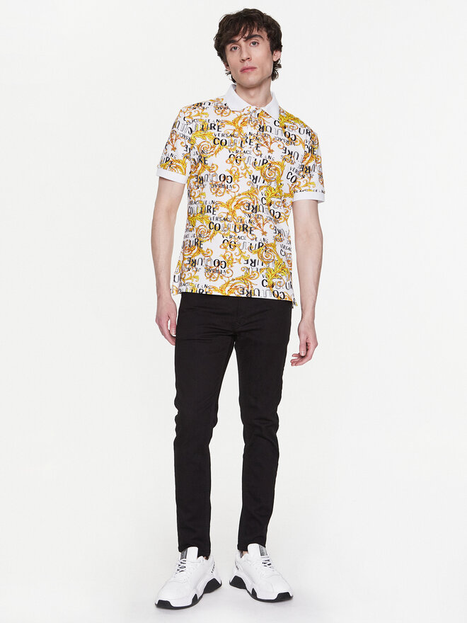 Versace Jeans Couture Versace Jeans Couture Poloshirt 74GAG6S0 Weiß Regular Fit