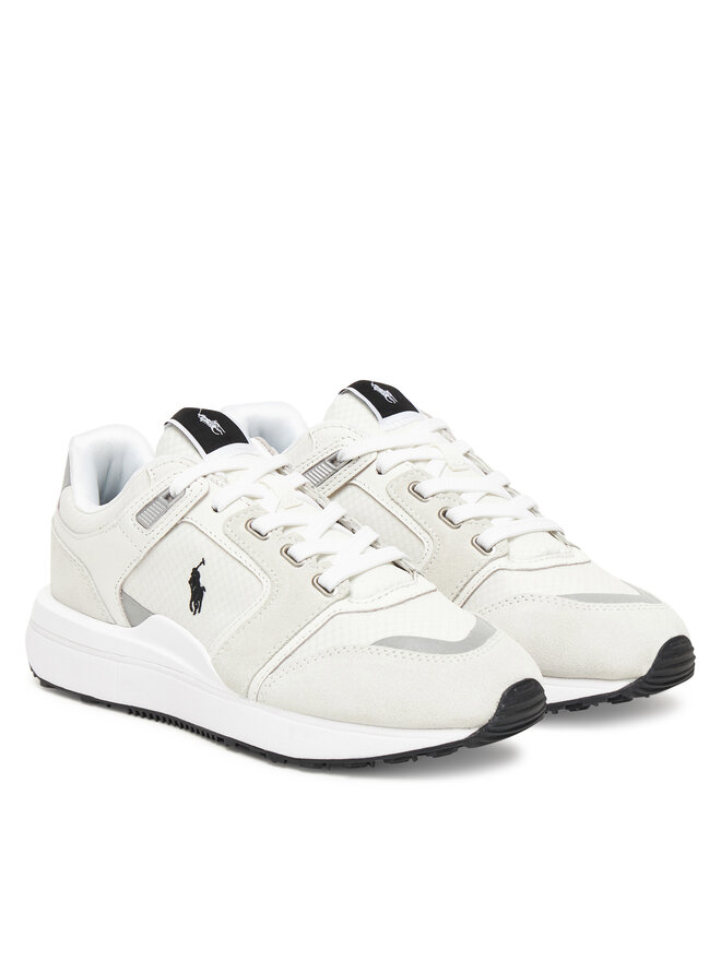 Polo Ralph Lauren Снікерcи Polo Ralph Lauren Train 89 V2 Suede-Paneled Sneaker 809973974001 Білий