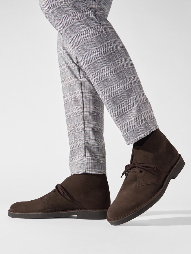 Clarks Schnürschuhe Clarks Desert Bt Evo Dark Braun