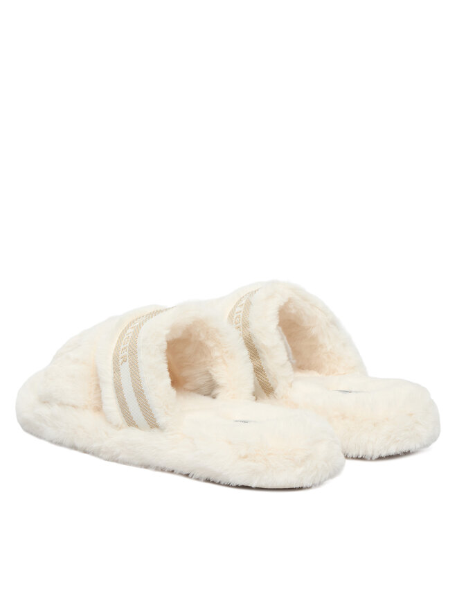Tommy Hilfiger Copati Tommy Hilfiger Hilfiger Fur Slipper FW0FW08854 Bela