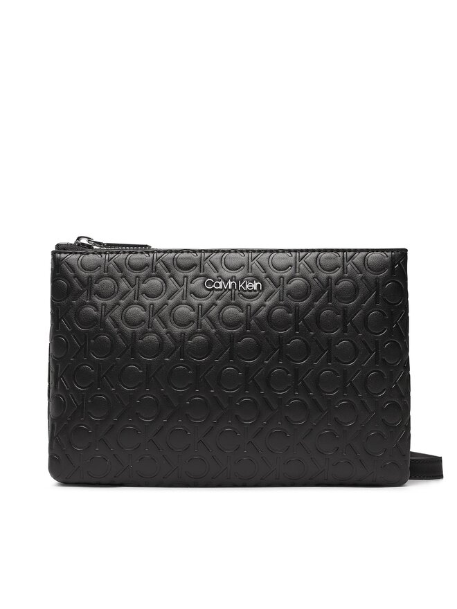 Calvin Klein Дамска чанта Calvin Klein Ck Must Crossbody Embossed K60K610188 Черен