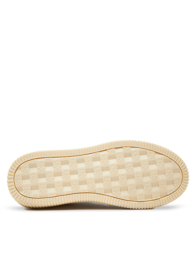 Calvin Klein Jeans Сникърси Calvin Klein Jeans Chunky Cupsole Laceup Lth Ml Mtl YW0YW01476 Екрю