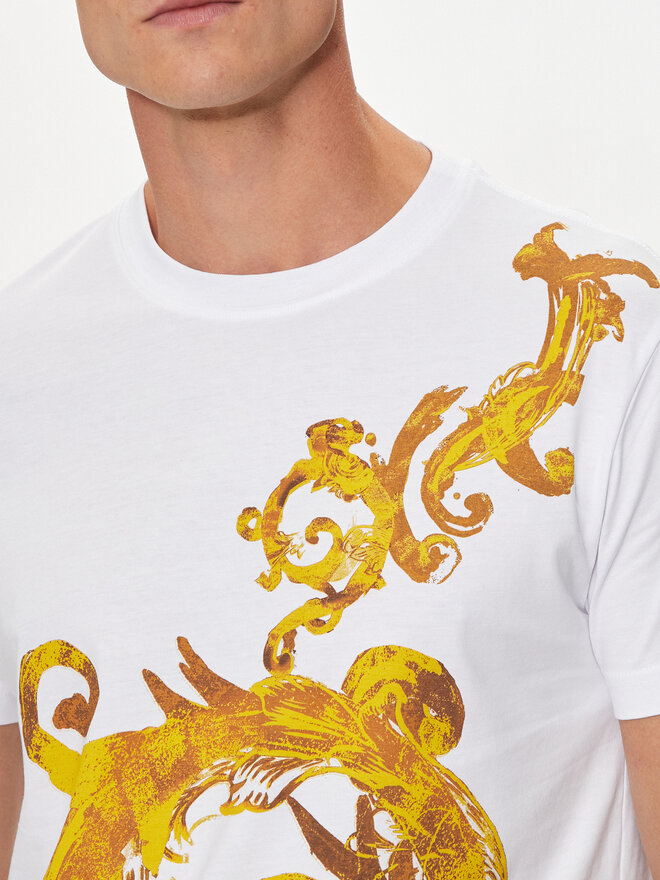 Versace Jeans Couture Versace Jeans Couture Camiseta 76GAH6SW Blanco Regular Fit