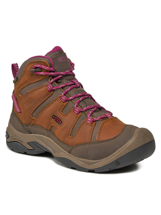 Трекінгові черевики Keen Circadia Mid Wp 1026765-10 Коричневий |  evzuttya.com.ua