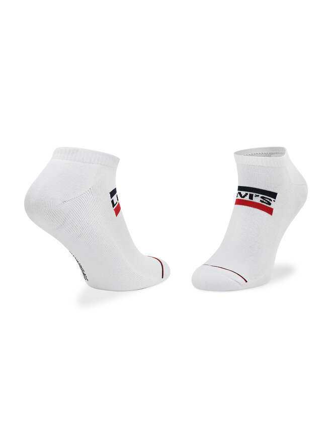 Levi's® Set di 2 paia di calzini corti unisex Levi's® 701219507 Bianco