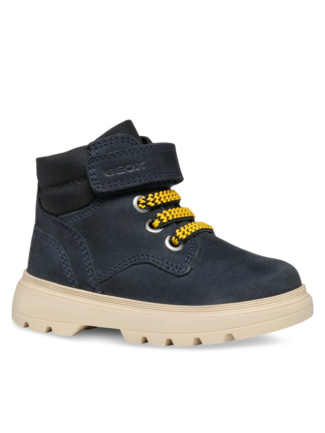 Geox Schnürstiefeletten Geox B Kiddartah Boy B4662E 032FU C0045 M Dunkelblau