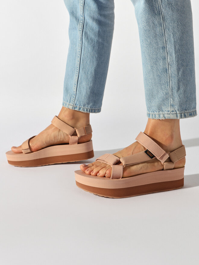 Sandales Teva Flatform Universal 1008844 Rose chaussures