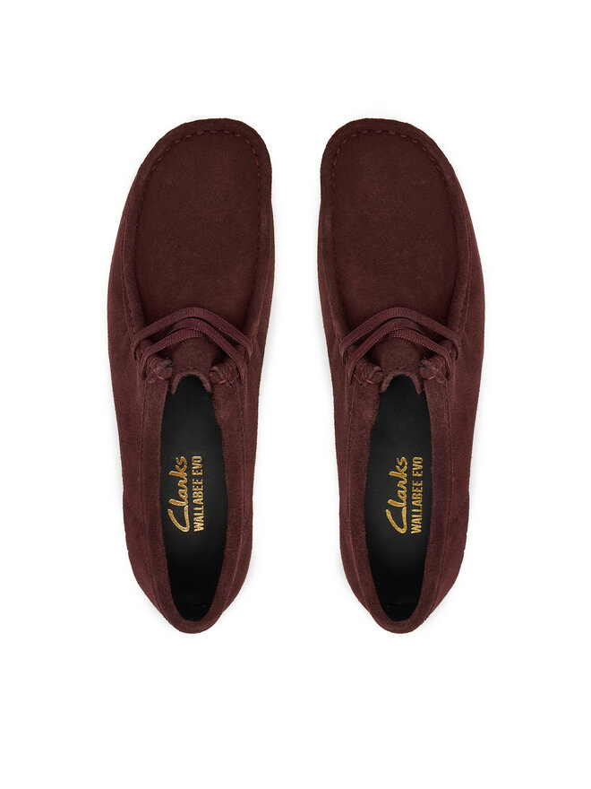 Clarks Туфлі Clarks WallabeeEVOSh 26184611 Бордовий